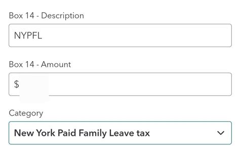 ny pfl tax category.